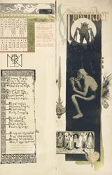 Black Magic, the month of November for a magic calendar published in 